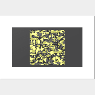 Grey Olive Digital Camouflage Posters and Art